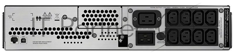 Источник бесперебойного питания APC Smart-UPS C SMC3000RMI2U 2100Вт 3000ВА черный