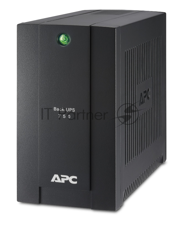 Источник бесперебойного питания APC Back-UPS 750VA/415W, 230V, 4 Schuko outlets (1 Surge & 3 batt.), USB, user repl. batt., 2 year warranty