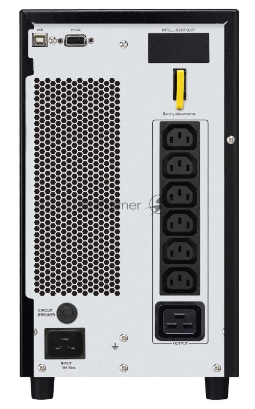 Источник бесперебойного питания APC Easy UPS, On-Line, 3000VA / 2400W, Tower, IEC, LCD, USB