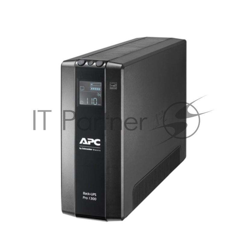Источник бесперебойного питания APC Back-UPS Pro BR 1300VA/780W, 8xC13 Outlets(2 Surge & 6 batt.), AVR, LCD, Data/DSL protrct, 10/100 Base-T, USB, PCh, user repl. batt., 2 y warr.