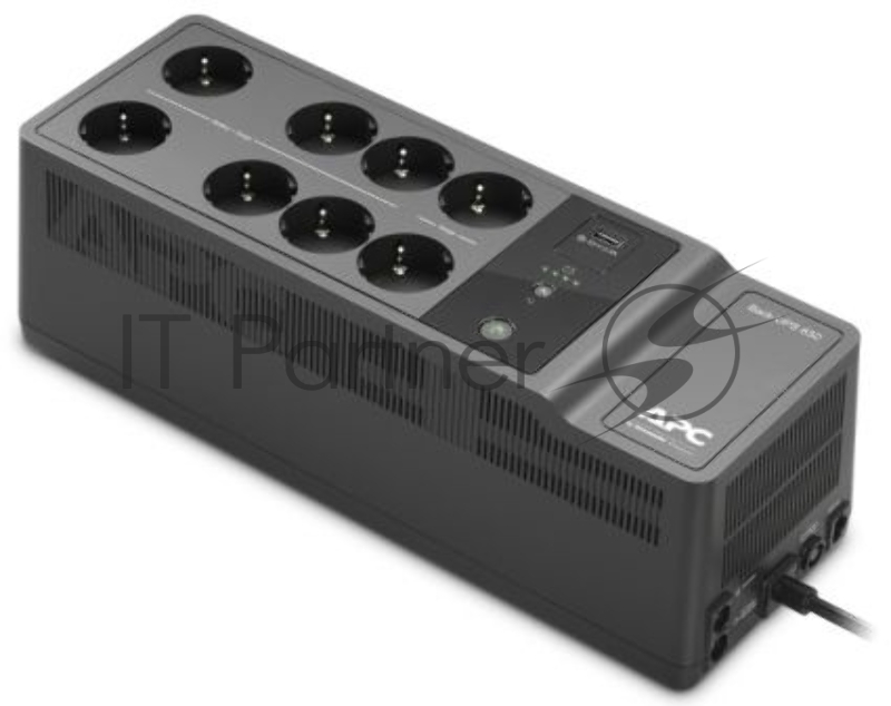 Источник бесперебойного питания APC Back-UPS ES 650VA/400W, 230V, AVR, 8 Rus outlets (2 Surge & 6 batt.), USB, USB charge(type A), Data/DSL protection, 2 year warranty
