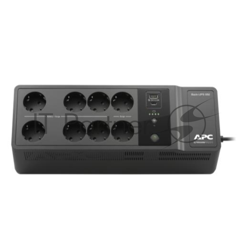 Источник бесперебойного питания APC Back-UPS ES 850VA/520W, 230V, AVR, 8 Rus outlets (2 Surge & 6 batt.), USB, USB charge(type A, type C), Data/DSL protection, 2 year warranty