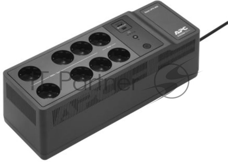 Источник бесперебойного питания APC Back-UPS ES 850VA/520W, 230V, AVR, 8 Rus outlets (2 Surge & 6 batt.), USB, USB charge(type A, type C), Data/DSL protection, 2 year warranty