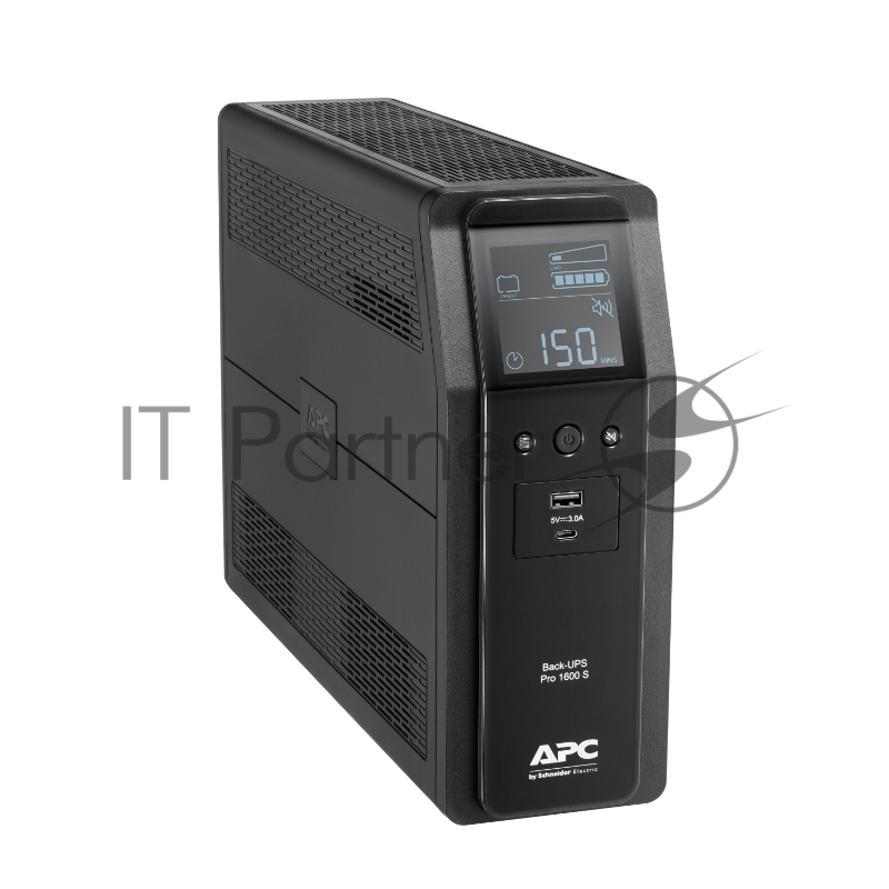 Источник бесперебойного питания APC Back-UPS Pro BR 1600VA/960W, Sinewave,8xC13 Outlets(2 Surge & 6 batt.), AVR, LCD, Data/DSL protect, USB