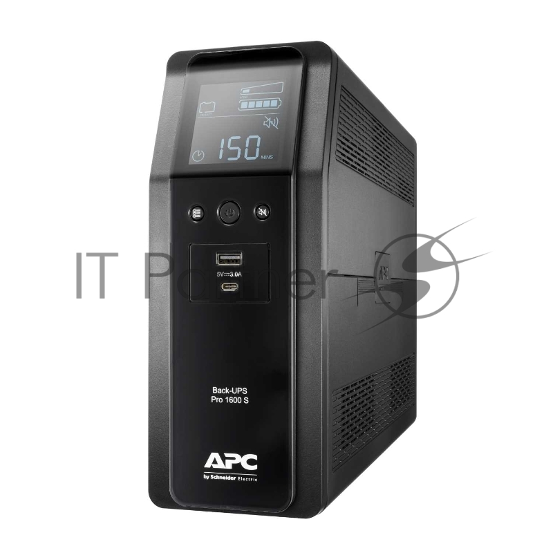 Источник бесперебойного питания APC Back-UPS Pro BR 1600VA/960W, Sinewave,8xC13 Outlets(2 Surge & 6 batt.), AVR, LCD, Data/DSL protect, USB