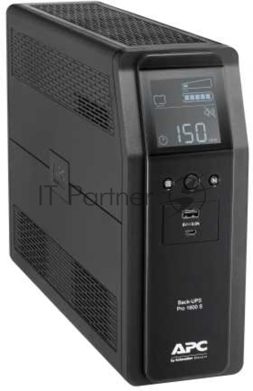 Источник бесперебойного питания APC Back-UPS Pro BR 1600VA/960W, Sinewave,8xC13 Outlets(2 Surge & 6 batt.), AVR, LCD, Data/DSL protect, USB