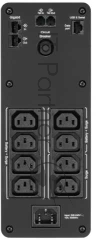 Источник бесперебойного питания APC Back-UPS Pro BR 1600VA/960W, Sinewave,8xC13 Outlets(2 Surge & 6 batt.), AVR, LCD, Data/DSL protect, USB