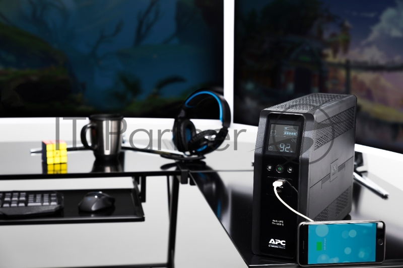 Источик бесперебойного питания APC Back-UPS Pro BR 1200VA/720W, Sinewave,8xC13 Outlets(2 Surge & 6 batt.), AVR, LCD, Data/DSL protect, USB