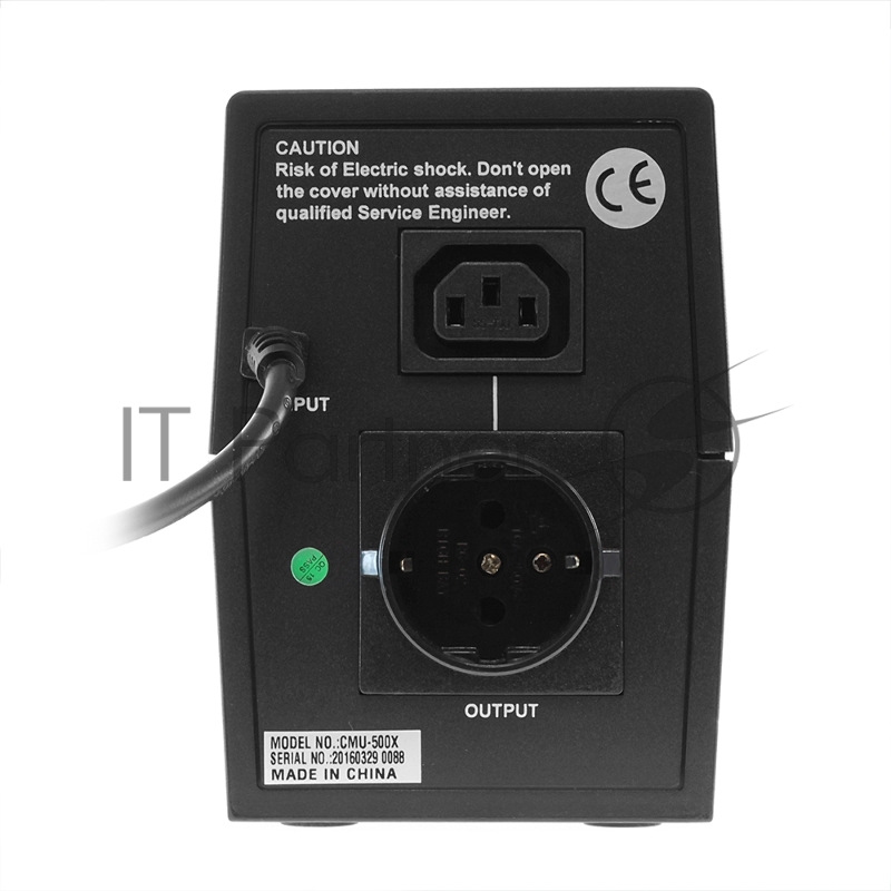 Источник бесперебойного питания Crown CMU-500X (480 ВА / 240 Вт Off-Line 1 х Euro + 1 х IEC-320 резервным питанием и фильтрацией 12V/4,5AH х 1 пластик)