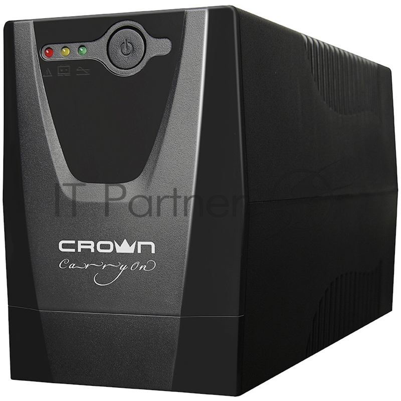 Источник бесперебойного питания Crown CMU-500X (480 ВА / 240 Вт Off-Line 1 х Euro + 1 х IEC-320 резервным питанием и фильтрацией 12V/4,5AH х 1 пластик)