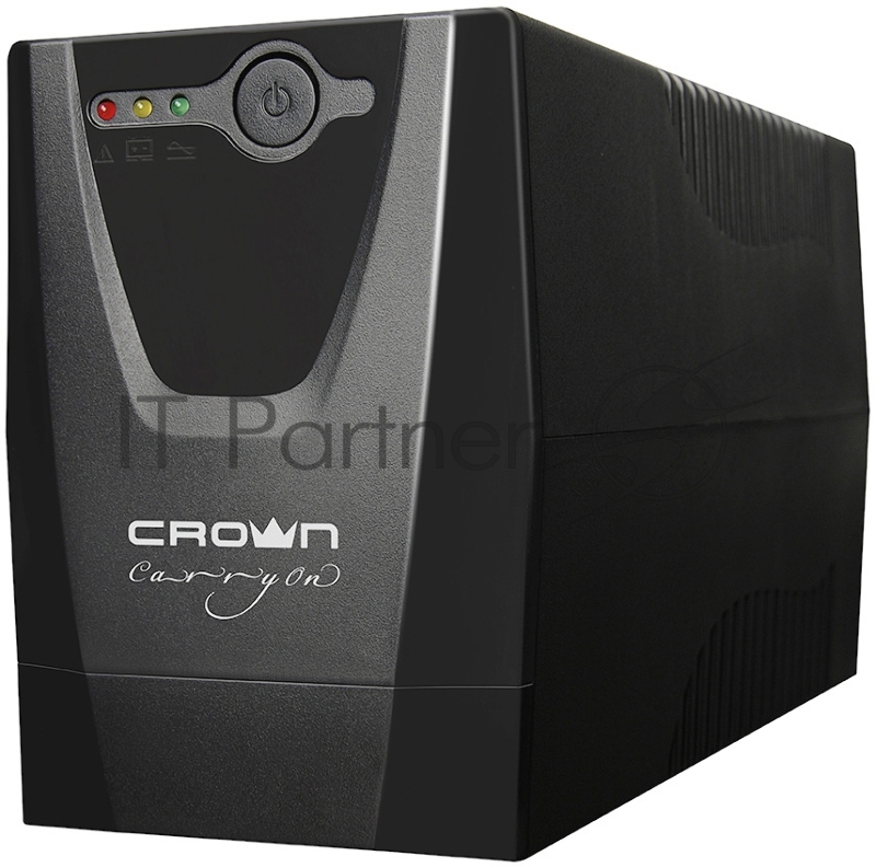 Источник бесперебойного питания Crown CMU-500X (480 ВА / 240 Вт Off-Line 1 х Euro + 1 х IEC-320 резервным питанием и фильтрацией 12V/4,5AH х 1 пластик)