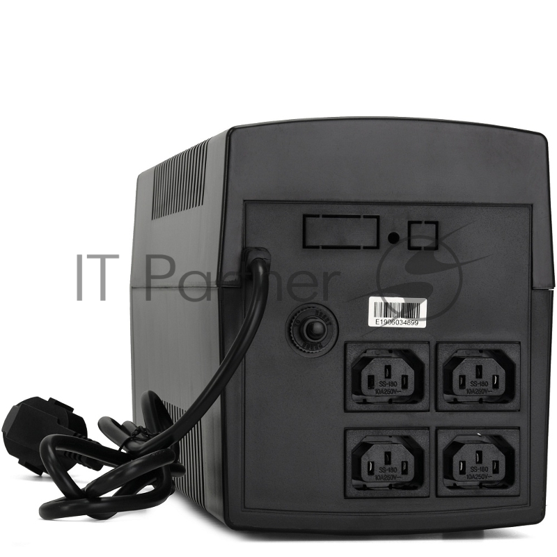 Источник бесперебойного питания CROWN Line Intractive CMU-1000XIEC 1000VA600W, корпус металл, 2x12V/7AH, розетки 6*IEC, трансформатор AVR 162-290V, кабель питания 1.2 м, защита: от перегрузки, от КЗ, от скачков напряжения