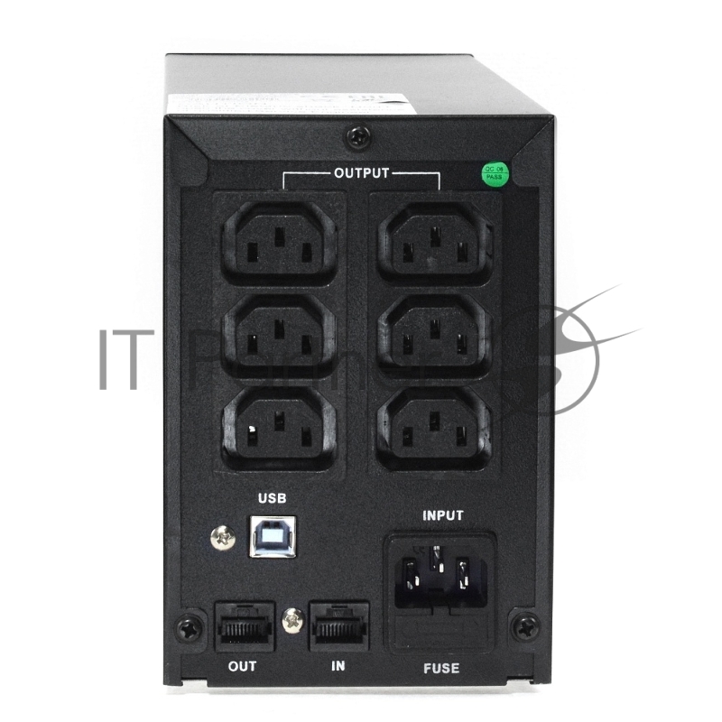Источник бесперебойного питания CROWN Line Intractive CMU-SP650IEC USB 650VA360W, корпус металл, 1x12V/7AH, розетки 6*IEC, трансформатор AVR 140-290V, cъёмный кабель 1.2 м, порт RJ11/45, порт USB, защита: от перегрузки, от КЗ, от скачков напряжения