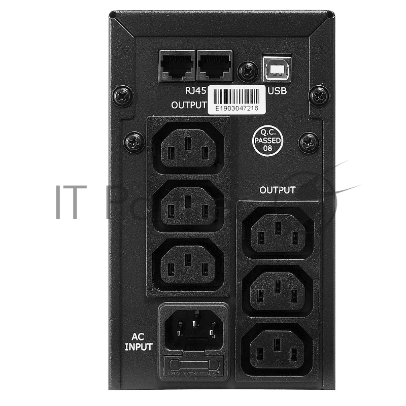 Источник бесперебойного питания CROWN Line Intractive CMU-SP650IEC USB 650VA360W, корпус металл, 1x12V/7AH, розетки 6*IEC, трансформатор AVR 140-290V, cъёмный кабель 1.2 м, порт RJ11/45, порт USB, защита: от перегрузки, от КЗ, от скачков напряжения