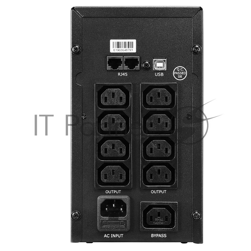 Источник бесперебойного питания CROWN Line Intractive CMU-SP800IEC USB 800VA480W, корпус металл, 1x12V/9AH, розетки 8*IEC, трансформатор AVR 140-290V, cъёмный кабель 1.2 м, порт RJ11/45, порт USB, защита: от перегрузки, от КЗ, от скачков напряжения