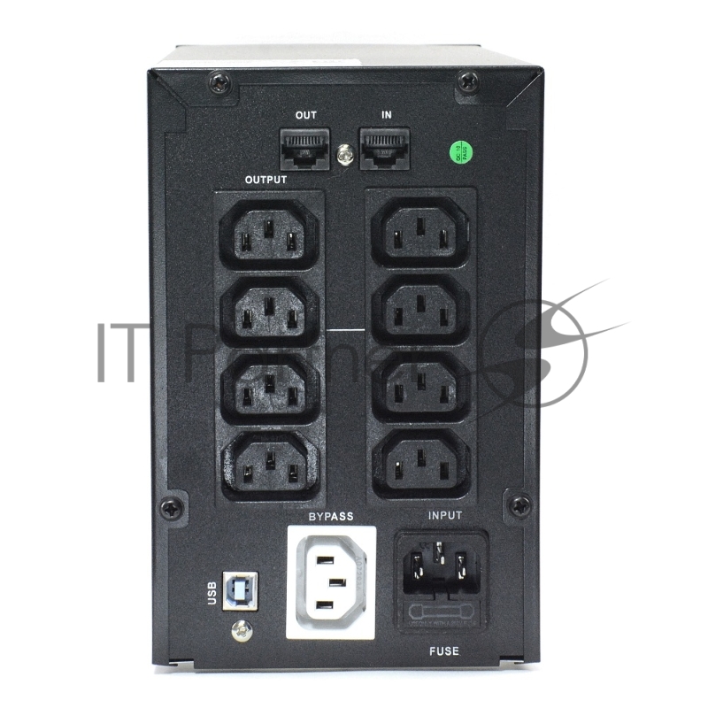 Источник бесперебойного питания CROWN Line Intractive CMU-SP800IEC USB 800VA480W, корпус металл, 1x12V/9AH, розетки 8*IEC, трансформатор AVR 140-290V, cъёмный кабель 1.2 м, порт RJ11/45, порт USB, защита: от перегрузки, от КЗ, от скачков напряжения