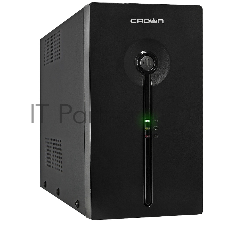 Источник бесперебойного питания CROWN Line Intractive CMU-SP1200IEC USB 1200VA720W, корпус металл, 2x12V/9AH, розетки 8*IEC, трансформатор AVR 140-290V, cъёмный кабель 1.2 м, порт RJ11/45, порт USB, защита: от перегрузки, от КЗ, от скачков напряжения