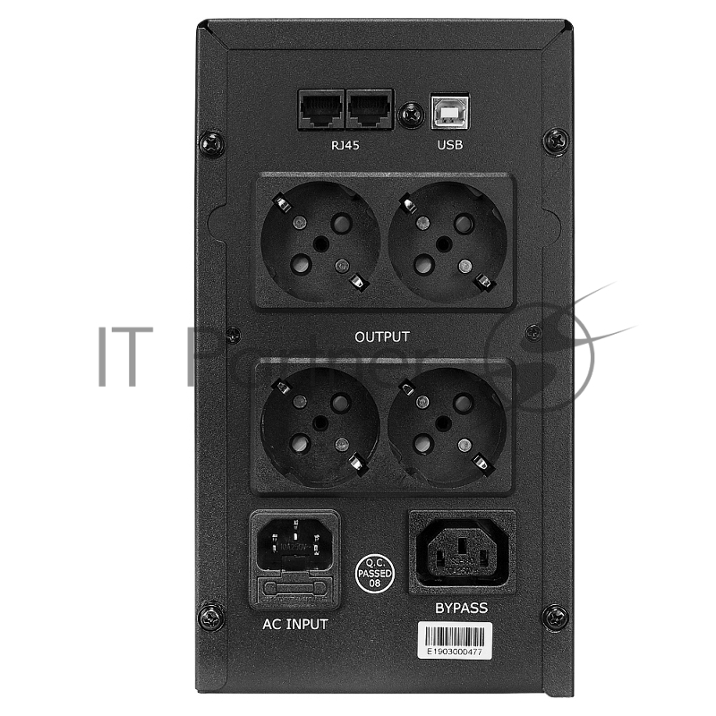 Источник бесперебойного питания CROWN Line Intractive CMU-SP800EURO USB 800VA480W, корпус металл, 1x12V/9AH, розетки 4*EURO+1*IEC bybass, трансформатор AVR 140-290V, cъёмный кабель 1.2 м, порт RJ11/45, порт USB, защита: от перегрузки, от КЗ, от скачк