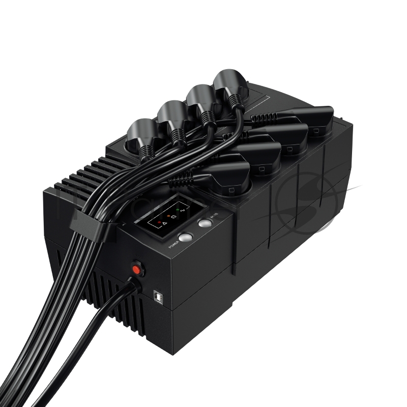 Источник бесперебойного питания CyberPower BS450E NEW линейно-интерактивный 450ВА/270Вт, 4+4 евророзетки, USB UPS Line-Interactive CyberPower BS450E NEW 450VA/270W USB (4+4 EURO)