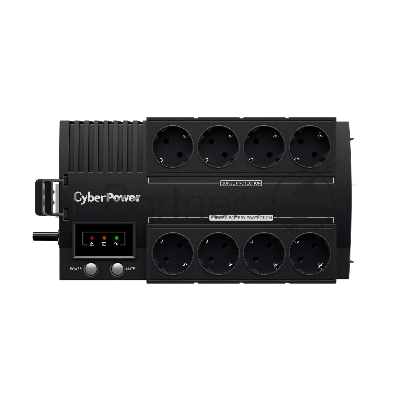 Источник бесперебойного питания CyberPower BS650E NEW линейно-интерактивный 650ВА/390Вт, 4+4 евророзетки, USB UPS Line-Interactive CyberPower BS650E NEW 650VA/390W USB (4+4 EURO)