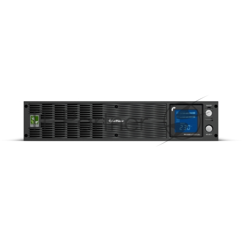 Источник бесперебойного питания CyberPower PR1000ELCDRTXL2U, Rackmount, Line-Interactive, 1000VA/750W, 10 IEC-320 C13 розеток, USB&Serial, сухие контакты, EPO, SNMPslot, RJ11/45, Extended Battery, LCD дисплей, Black, 0.433 x 0.088 x 0.48m, 30.8кг. UP