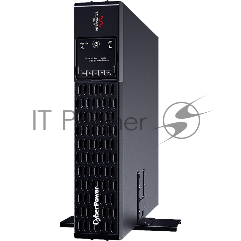 Источник бесперебойного питания UPS CyberPower PR1500ERTXL2U NEW Line-Interactive 1500VA/1500W USB/RS-232/EPO/Dry/SNMPslot (10 х IEC С13) (12V / 9AH х 4)