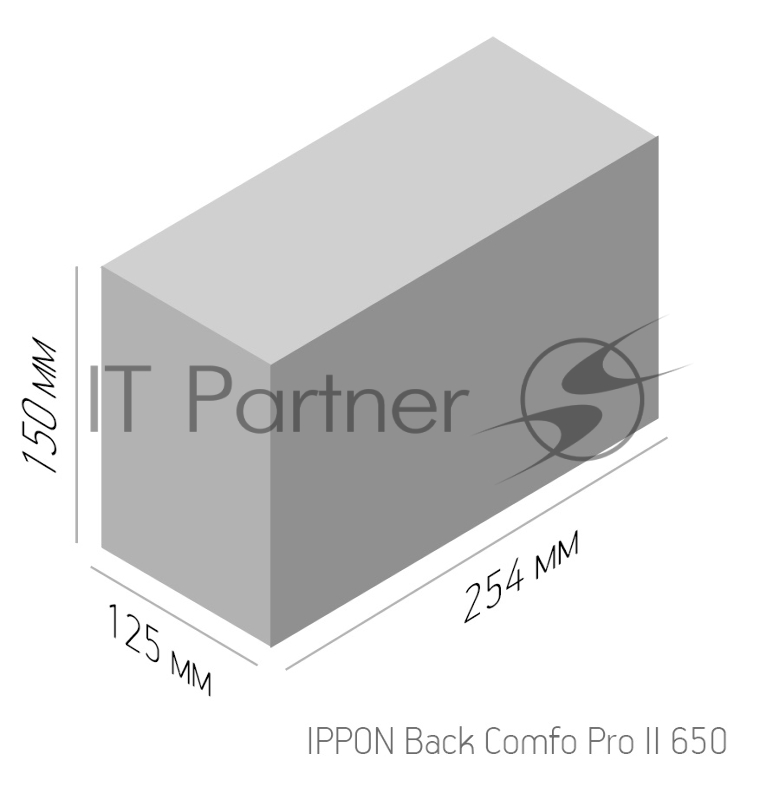Источник бесперебойного питания Ippon Back Comfo Pro II 650 360Вт 650ВА