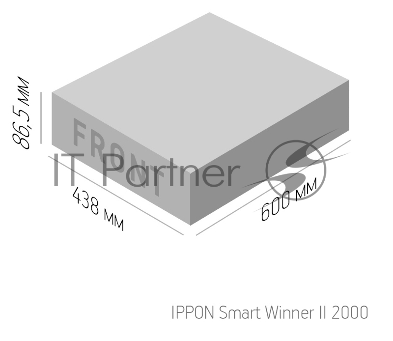Источник бесперебойного питания Ippon Smart Winner II 2000 1800Вт 2000ВА черный