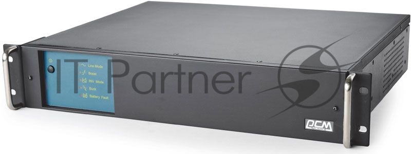 Источник бесперебойного питания Powercom Источник бесперебойного питания Powercom King Pro RM, Интерактивная, 600 ВА / 480 Вт, Rack, IEC, LCD, USB, USB