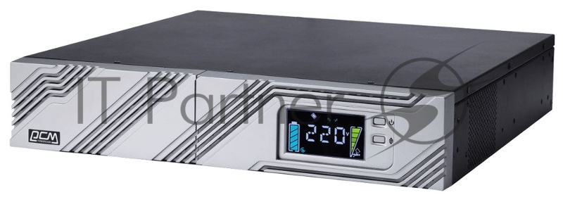 Источник бесперебойного питания Powercom Smart King RT SRT-1500A LCD 1350Вт 1500ВА черный