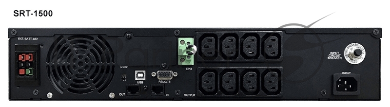 Источник бесперебойного питания Powercom Smart King RT SRT-1500A LCD 1350Вт 1500ВА черный