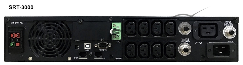 Источник бесперебойного питания Powercom Smart-UPS SMART RT, Line-Interactive, 1000VA / 900W, Rack/Tower, IEC, Serial+USB, SmartSlot, подкл. доп. батарей