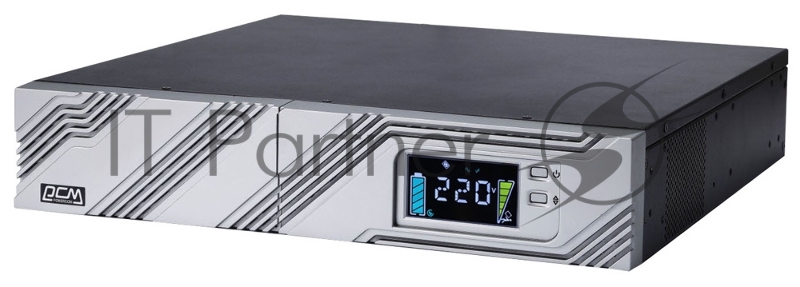 Источник бесперебойного питания Powercom Smart-UPS SMART RT, Line-Interactive, 1000VA / 900W, Rack/Tower, IEC, Serial+USB, SmartSlot, подкл. доп. батарей