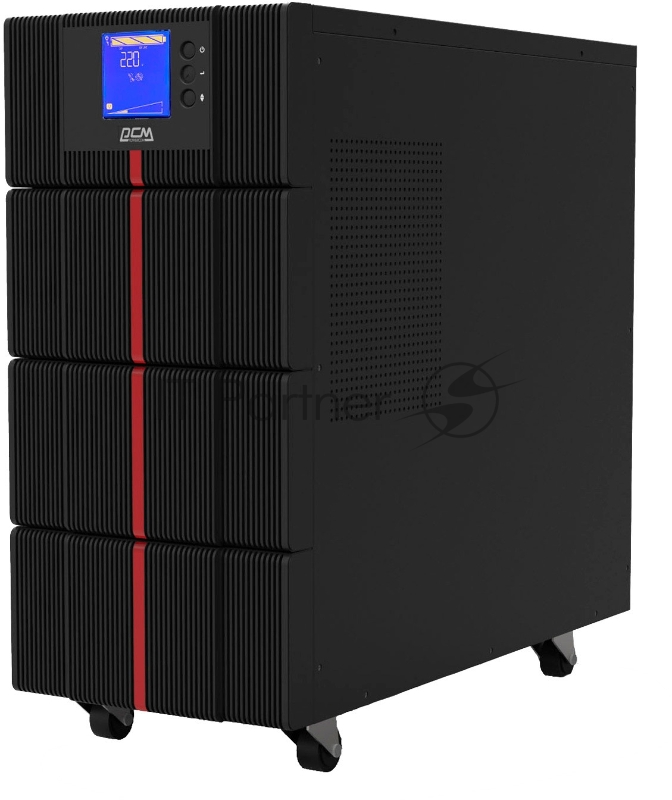 Источник бесперебойного питания Powercom MACAN, On-Line, 10000VA / 10000W, Tower, IEC, LCD, Serial+USB, SmartSlot, подкл. доп. батарей