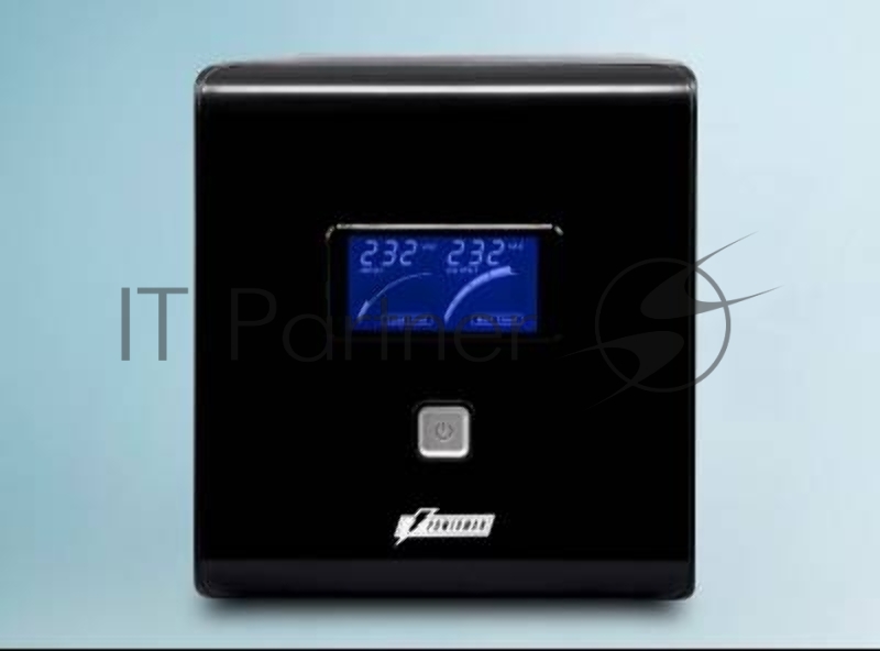 Источник бесперебойного питания PowerMan Smart Sine 1000 black (Pure Sine Wave/LCD Display/USB/Software/RJ11/45)