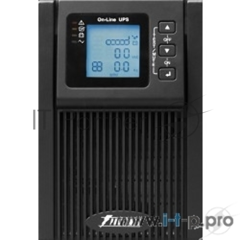Источник бесперебойного питания PowerMan Online 1000 PLUS (1000ВА/800Вт, Online-Double conversion/LCD Display/USB/Software/RJ11/45,R