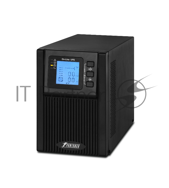 Источник бесперебойного питания PowerMan Online 1000 PLUS (1000ВА/800Вт, Online-Double conversion/LCD Display/USB/Software/RJ11/45,R