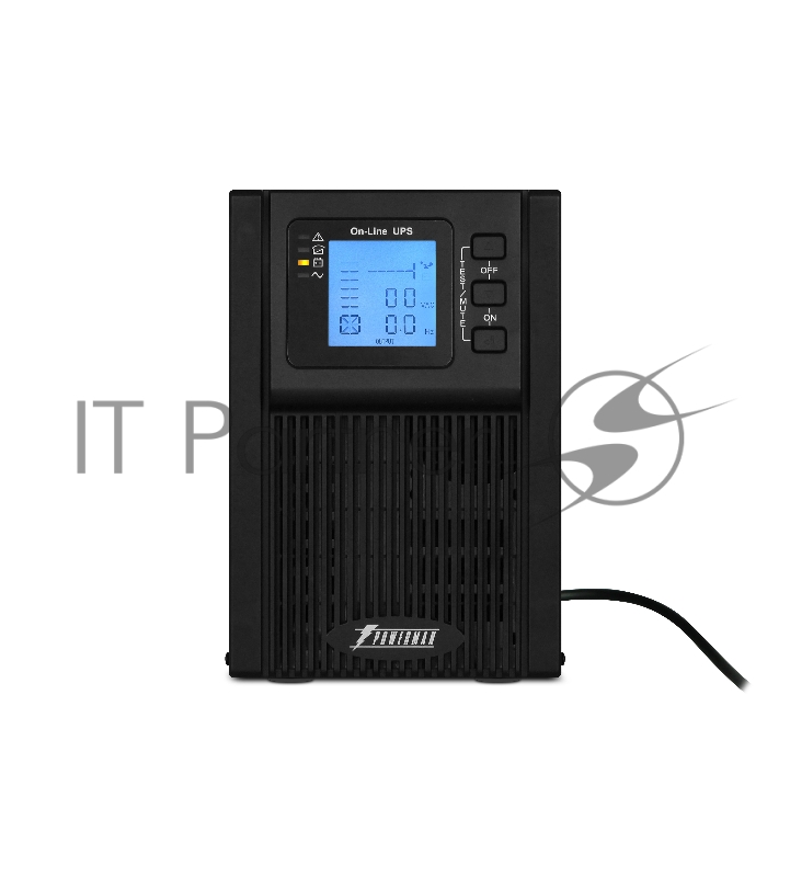 Источник бесперебойного питания PowerMan Online 1000 PLUS (1000ВА/800Вт, Online-Double conversion/LCD Display/USB/Software/RJ11/45,R