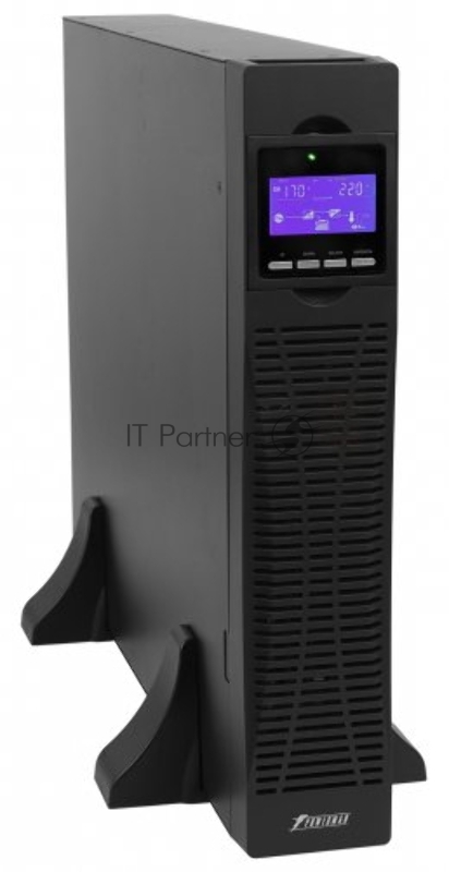 Источник бесперебойного питания POWERMAN Online 1000 RT, LCD, двойного преобразования, 1000ВА, 900Вт, 8 розеток IEC 60320 C13, защита от КЗ, импульсных всплесков сети, перегрузки, разряда и перезаряда батареи, RJ11 / RJ45, USB, RS232, SNMP, EPO. Сер