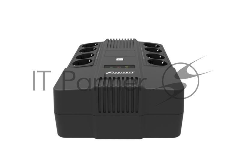 Источник бесперебойного питания Powerman Brick 1000, линейно-интерактивный, 1000ВА, 600Вт, 4 евророзетки с резервным питанием, 4 евророзетки с фильтрацией, батарея 12В 9Ач 1 шт., 309мм х 202мм х 93мм, 5.6 кг. UPS POWERMAN Brick 1000, line-interactive