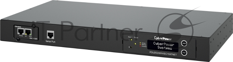 Автомат ввода резерва ATS CyberPower 20SWHVIEC10ATNET NEW 1U ,Switched 240V/16A, IEC320-C20 plug