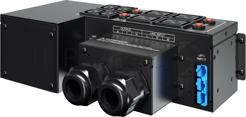 Блок Service Bypass PDU CyberPower MBP60AHVIEC82U 5kVa – 10kVa, 2U, Input/Output Hardwire Kit x 1, IEC C13 x 4, IEC C19 x 4, 288 x 88 x 141, 2.8kg