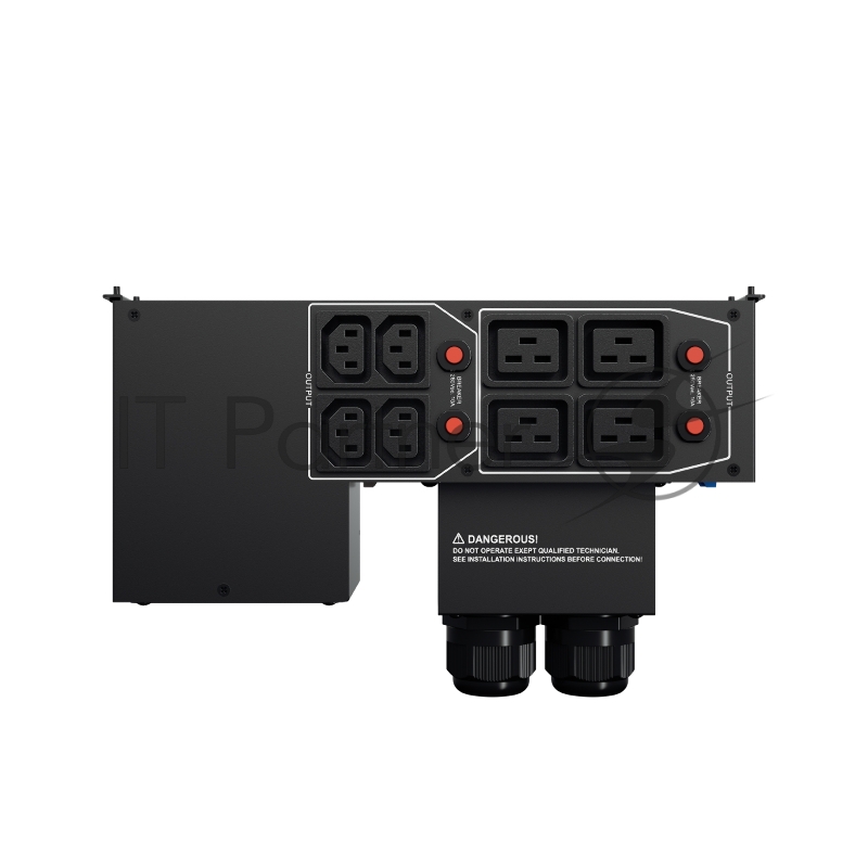 Блок Service Bypass PDU CyberPower MBP60AHVIEC82U 5kVa – 10kVa, 2U, Input/Output Hardwire Kit x 1, IEC C13 x 4, IEC C19 x 4, 288 x 88 x 141, 2.8kg