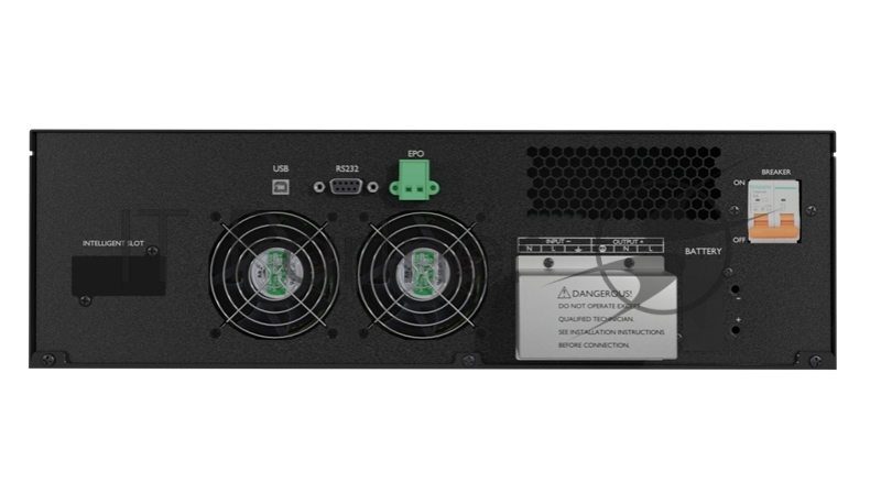 Источник бесперебойного питания UPS Сайбер Электро ЭКСПЕРТ-10000Р Онлайн, Стойка/Напольный 10000ВА/9000Вт. USB/RS-232/SNMP Slot/EPO Клеммная колодка (1) (12В /9Ач. х 16)