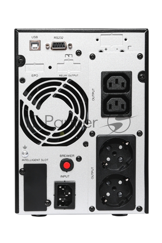 Источник бесперебойного питания UPS Сайбер Электро ЭКСПЕРТ-2000 Онлайн, Напольное исполнение 2000ВА/1600Вт. USB/RS-232/SNMPslo (2 EURO + 2 IEC С13) (12В /7Ач. х 4)