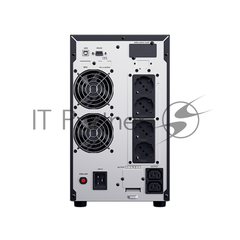 Источник бесперебойного питания UPS Сайбер Электро ЭКСПЕРТ-3000 Онлайн, Напольное исполнение 3000ВА/2400Вт. USB/RS-232/SNMPslo (4 EURO + 2 IEC С13+Terminal) (12В /9Ач. х 6)