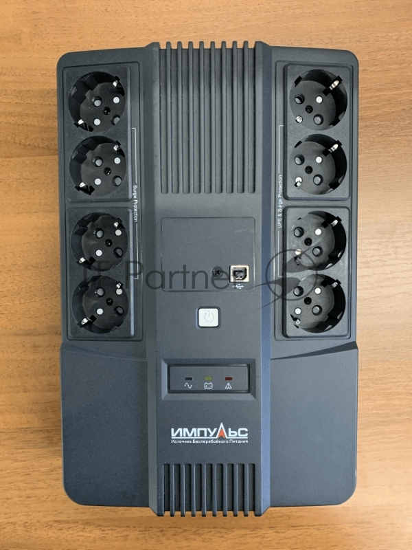 Источник бесперебойного питания Импульс Мастер, Интерактивная, 800 VA / 480 W, Tower, Schuko, LED, Serial+USB, USB