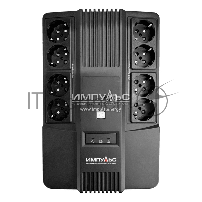 Источник бесперебойного питания Импульс Мастер, Интерактивная, 800 VA / 480 W, Tower, Schuko, LED, USB, USB CHRG