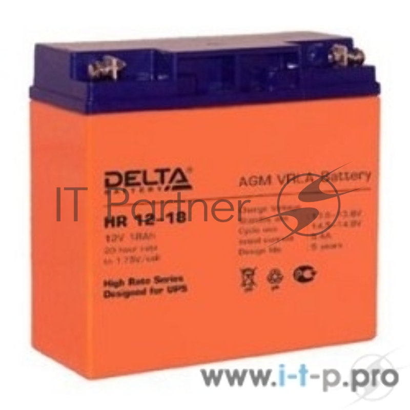 Батарея Delta HR 12-18 (12V, 18Ah)