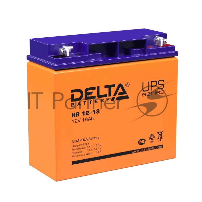 Батарея Delta HR 12-18 (12V, 18Ah)